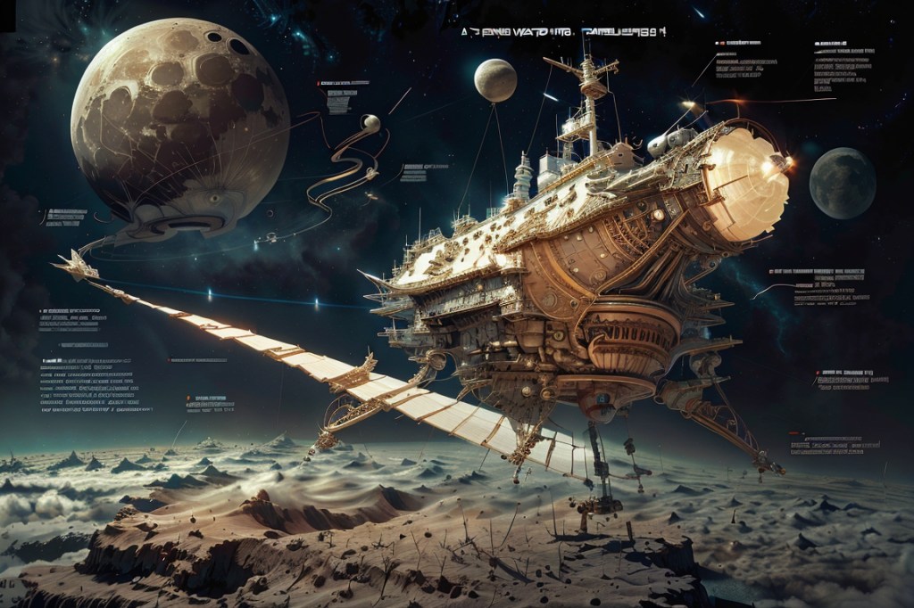 The USS Asteria Harvestor is a colossal, unmanned spacecraft engineered to capture and transport vast, ore-rich asteroids from the asteroid belt to lunar orbit for extensive mining operations. Equipped with cutting-edge technology and a robust design, the Asteria Harvestor represents the forefront of human ingenuity in space resource exploration. It promises to revolutionize our access to valuable resources and pave the way for sustainable space development.